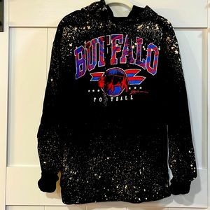 Reverse dye splash Buffalo Bills hoodie